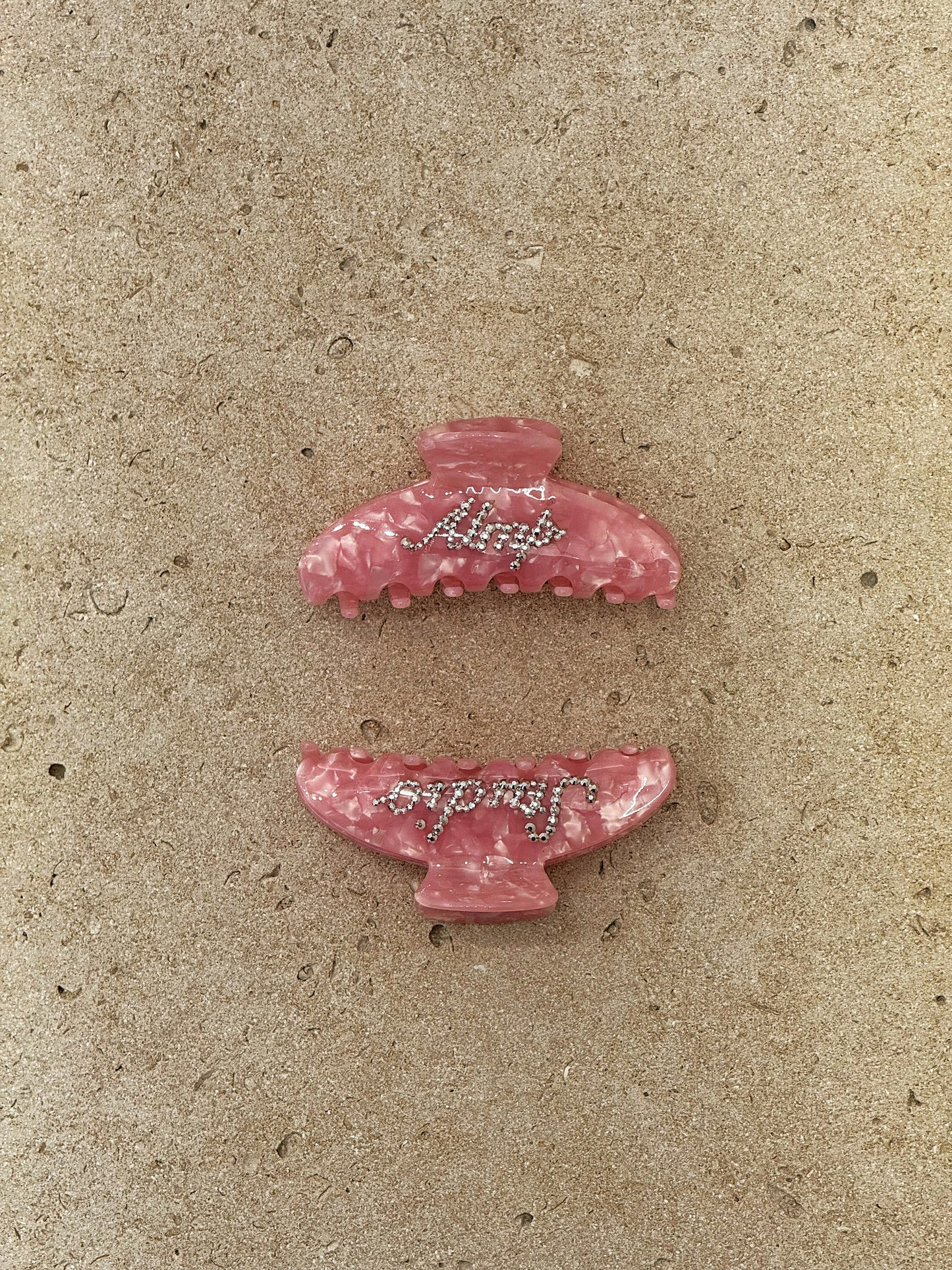 Hair-clip pink « Sunny »