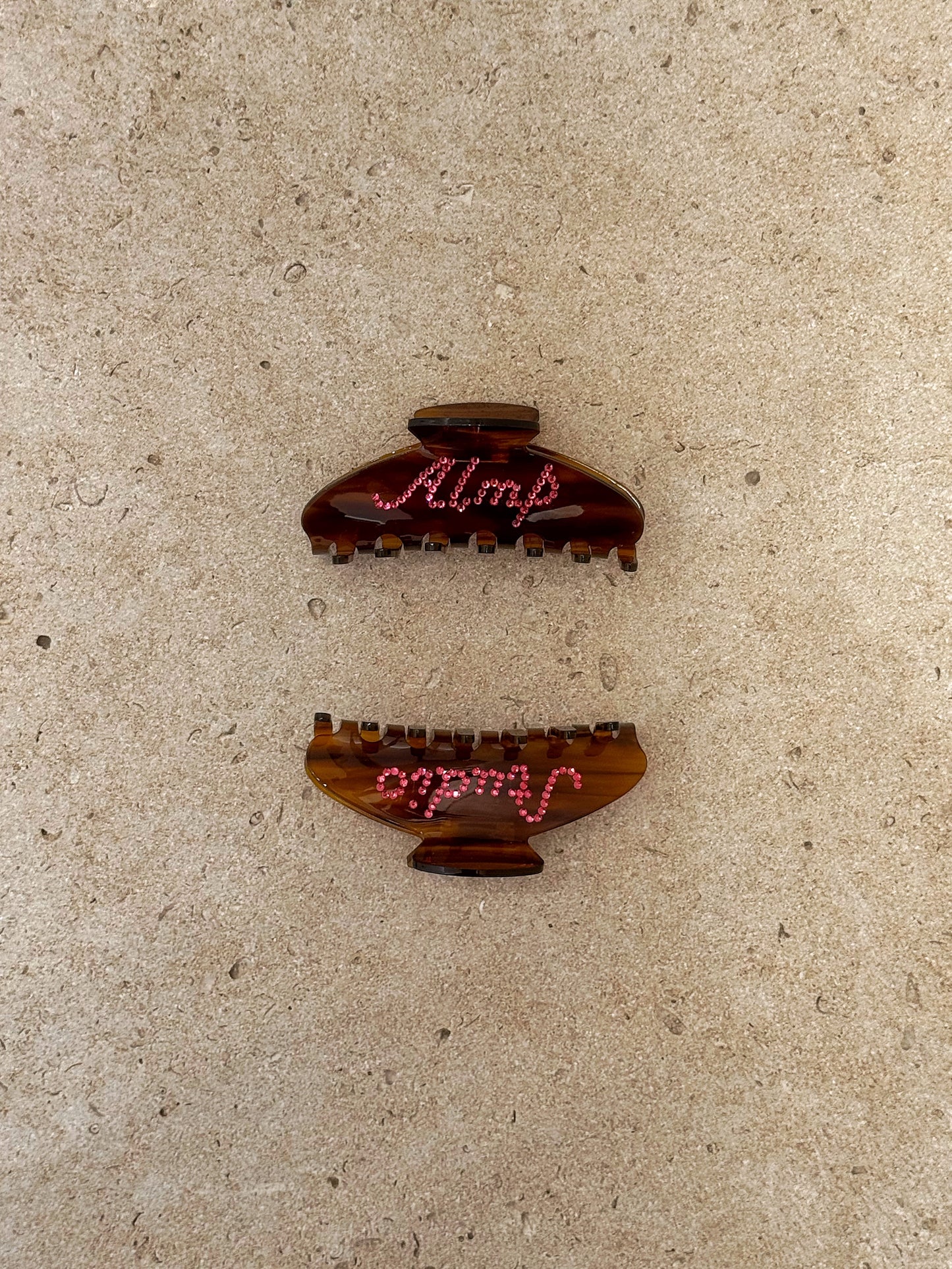 Hair-clip brown « Sunny »